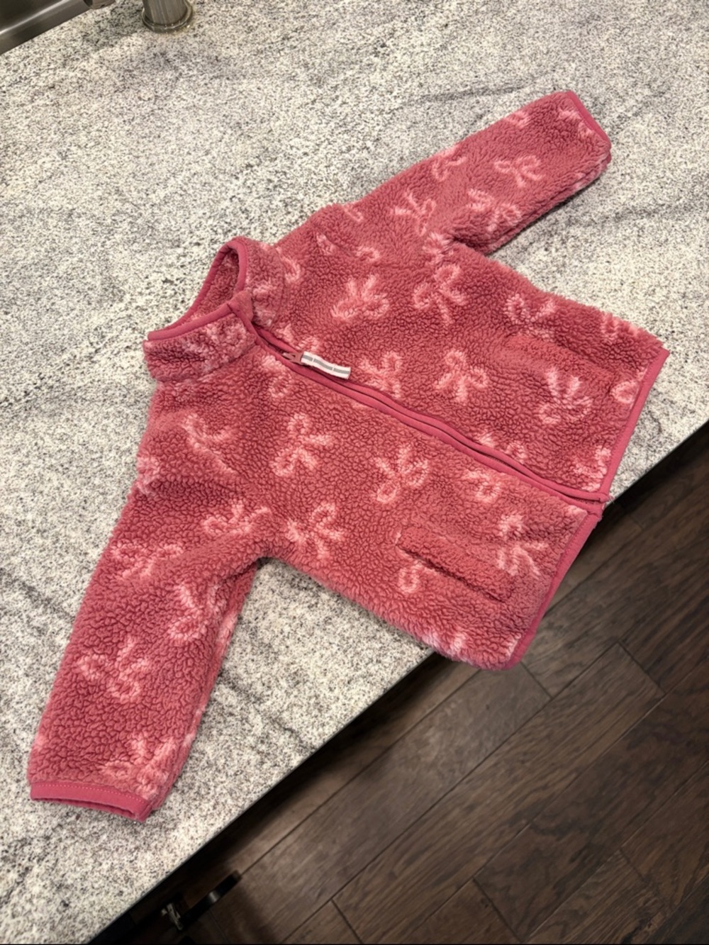 Cat & Jack Rose Pink Sherpa-Lined Zip Jacket